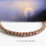 HANDMADE KNOTS LUCKY ROPE BRACELET ( 7 Colors Holy Light of Buddha )