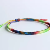 HANDMADE KNOTS LUCKY ROPE BRACELET ( 7 Chakras )