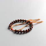 Tibetan Buddhist Brown Coconut shell Lucky knots bracelet