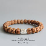 Lucky Fish Sign Rudraksha bracelet