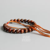 Tibetan Buddhist Brown Coconut shell Lucky knots bracelet