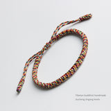 HANDMADE KNOTS LUCKY ROPE BRACELET ( 7 Colors Holy Light of Buddha )