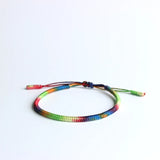 HANDMADE KNOTS LUCKY ROPE BRACELET ( 7 Chakras )