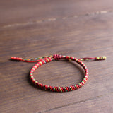 HANDMADE KNOTS LUCKY ROPE BRACELET ( 7 Colors Holy Light of Buddha )