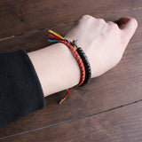 HANDMADE KNOTS LUCKY ROPE BRACELET ( 7 Colors Holy Light of Buddha )