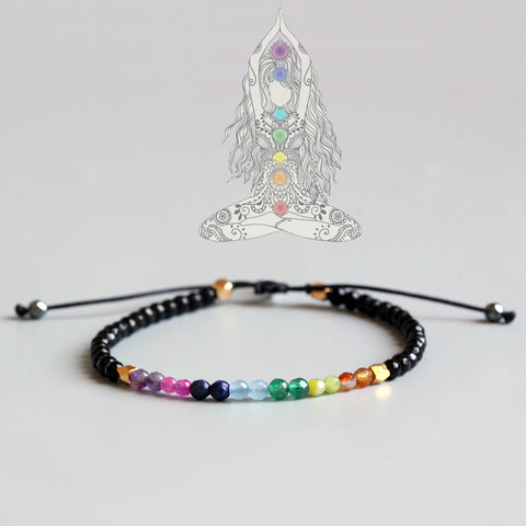 7 Chakras Crystal Healing Balance Bracelet