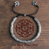 Tibetan Buddhist Six True Mantra Words Bracelet