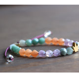 Crown Natural Gemstone Chakra Bracelet