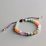 Crown Natural Gemstone Chakra Bracelet