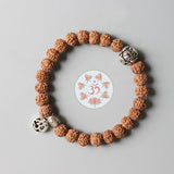 Yoga OM Rudraksha Bracelet