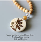 Zen Buddhism Lotus Mala Necklace