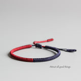 HANDMADE KNOTS LUCKY ROPE BRACELET ( Peace )