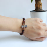 Six True Mantra Words Dark Sandalwood bracelet