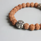 Yoga OM Rudraksha Bracelet