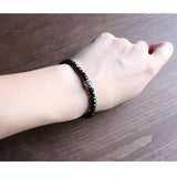 Handmade Black Agate Bracelet