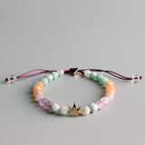 Crown Natural Gemstone Chakra Bracelet