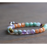 Crown Natural Gemstone Chakra Bracelet