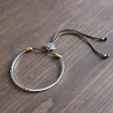 Tibetan buddhist blessed Silver bracelet