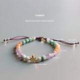 Crown Natural Gemstone Chakra Bracelet