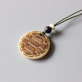 Tagua Nut Artisan Carved Tortoise-shell Pendant