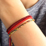 HANDMADE KNOTS LUCKY ROPE BRACELET