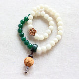 Green Agate & Pure quartz Bracelet