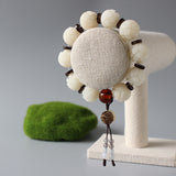 Lotus Flower With Lampwork Bracelet