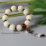 Lotus Flower With Lampwork Bracelet