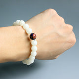 Bodhi Seed With Cloisonne Yoga Meditation OM Bracelet