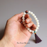 Bodhi Seed With Cloisonne Yoga Meditation OM Bracelet