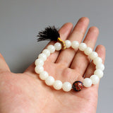 Bodhi Seed With Cloisonne Yoga Meditation OM Bracelet