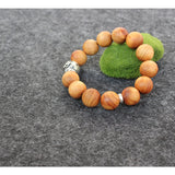 Natural Sandalwood Tibetan OM Bracelet