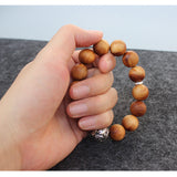 Natural Sandalwood Tibetan OM Bracelet