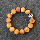 Natural Sandalwood Tibetan OM Bracelet